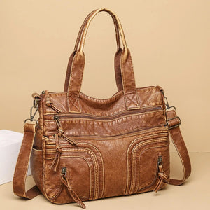 Soft Women Handbag Travel Ladies Handle PU Leather Shoulder Holiday