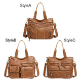 Soft Women Handbag Travel Ladies Handle PU Leather Shoulder Holiday