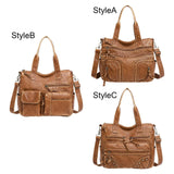 Soft Women Handbag Travel Ladies Handle PU Leather Shoulder Holiday