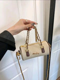 Retro Rhombus Chain Crossbody Bag for Women