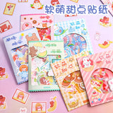 Girl Heart Decoration Stickers, Small Stickers for Soft Bags