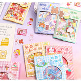 Girl Heart Decoration Stickers, Small Stickers for Soft Bags