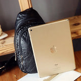 Soft Leather Women's Bag Travel Strip Chest Bag Teens Female Shoulder Bags