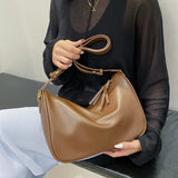 Soft Leather Large-Capacity Shoulder Bag