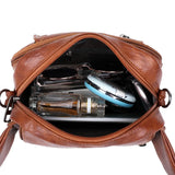 Soft Leather Shoulder Bag Women Single Rivet Casual Fashionable Female Bag