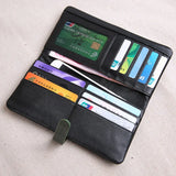 Soft Leather Wallet Female Long Buckle Cowhide Phone Bag