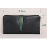 Soft Leather Wallet Female Long Buckle Cowhide Phone Bag