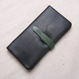 Soft Leather Wallet Female Long Buckle Cowhide Phone Bag