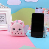 Plush Unicorn Coin Purse Zipper Wallet for Girls