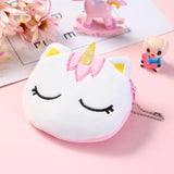 Plush Cartoon Women's Coin Purse Zipper Mini Bag