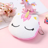 Plush Cartoon Women's Coin Purse Zipper Mini Bag