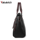 Soft PU Leather Women Shoulder Bag with Tassel Pendant
