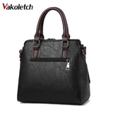 Soft PU Leather Women Shoulder Bag with Tassel Pendant