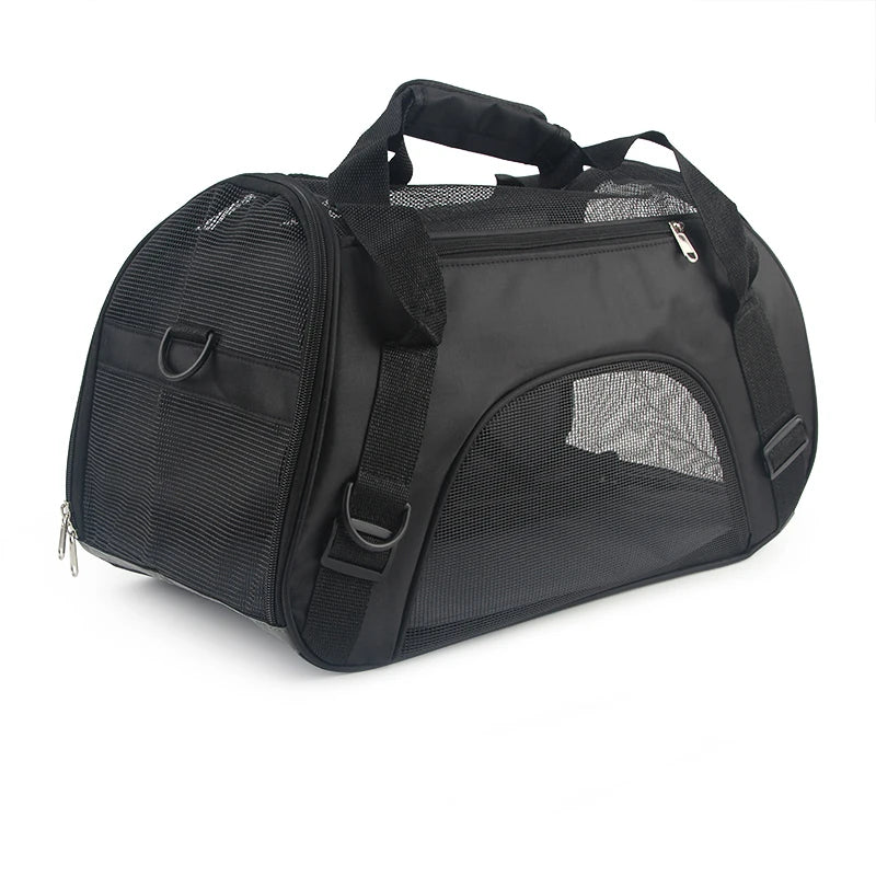 Soft-sided Portable Pet Bag Pink Dog Cat Carrier Bags Outgoing Travel Handbag