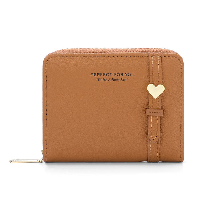 PU Leather Handheld Bag Girls Durable Coin Purses Shopping Keychain Coin Bag