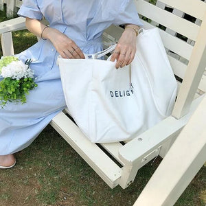 Women Canvas Shopping Bag Eco Shopper Tote Large Capacity Shoulder Bags