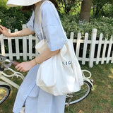 Women Canvas Shopping Bag Eco Shopper Tote Large Capacity Shoulder Bags