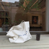 Women Canvas Shopping Bag Eco Shopper Tote Large Capacity Shoulder Bags