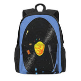 Solar System Vinyl Record Backpack Men's Bag
