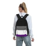 Asexual Pride Flag Backpack Men Women Unisex School Bag