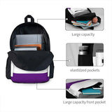 Asexual Pride Flag Backpack Men Women Unisex School Bag