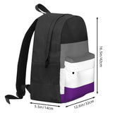 Asexual Pride Flag Backpack Men Women Unisex School Bag