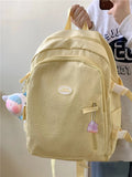 Preppy Style School Backpack for Girls Boys Large Capacity Bag