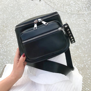 Solid Handbags Women Ladies Shoulder Bags PU Leather Large Capacity