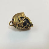 Solid Brass Skull Key Top Cap Cover Car Keychain Decoration