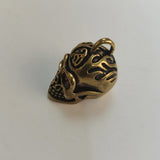 Solid Brass Skull Key Top Cap Cover Car Keychain Decoration