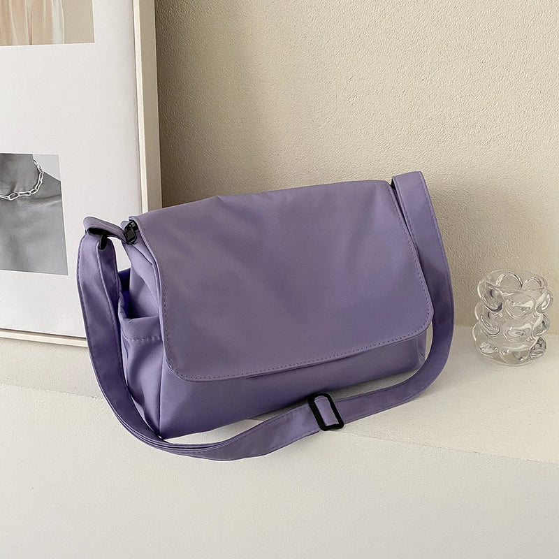 Large Capacity Shoulder Bag Women Oxford Cloth Crossbody Lady Satchel