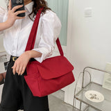 Large Capacity Shoulder Bag Women Oxford Cloth Crossbody Lady Satchel