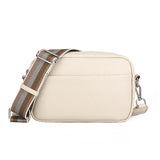 Classic Crossbody Bag Women Wide Strap Zipper Shoulder Bags