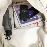 Solid Classic Shoulder Bags Women Hasp Large Capacity Nylon Bag Students