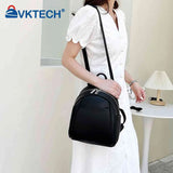 Solid Leather Backpack School Bags Soft Rucksack Mini Small Shoulder Bag