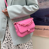 Acrylic Chain Portable Shoulder Bag Cross Body Small Square Bag