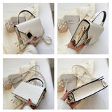Retro Texture Western Style Small Square Bag Portable Shoulder Messenger