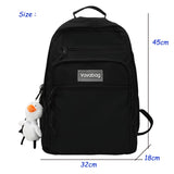 Large Capacity Women Backpack Multi-pocket Travel Schoolbag