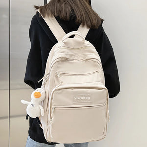 Large Capacity Women Backpack Multi-pocket Travel Schoolbag