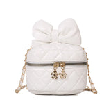 High-Quality Soft Leather Women's Handbag with Bowknot Detail