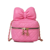 High-Quality Soft Leather Women's Handbag with Bowknot Detail