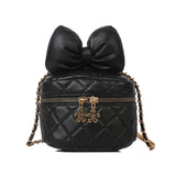 High-Quality Soft Leather Women's Handbag with Bowknot Detail