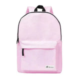 Solid Campus Backpacks Leisure Bags School Bag
