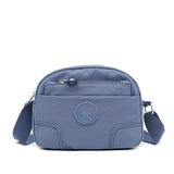 Canvas Crossbody Bag Large Capacity Zipper Bag with Adjustable Strap