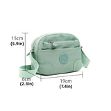 Canvas Crossbody Bag Large Capacity Zipper Bag with Adjustable Strap