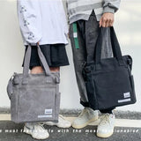 Canvas Shoulder Bag Large Capacity Men Messenger Bag Student Laptop