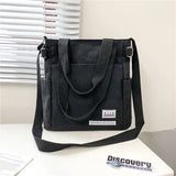 Canvas Shoulder Bag Large Capacity Men Messenger Bag Student Laptop