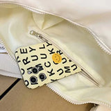 Solid Canvas Personality Women Dumpling Bag