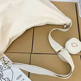 Solid Canvas Personality Women Dumpling Bag