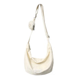 Solid Canvas Personality Women Dumpling Bag